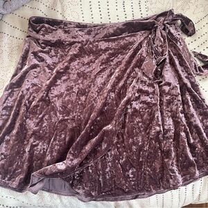 American Eagle Velvet Skirt